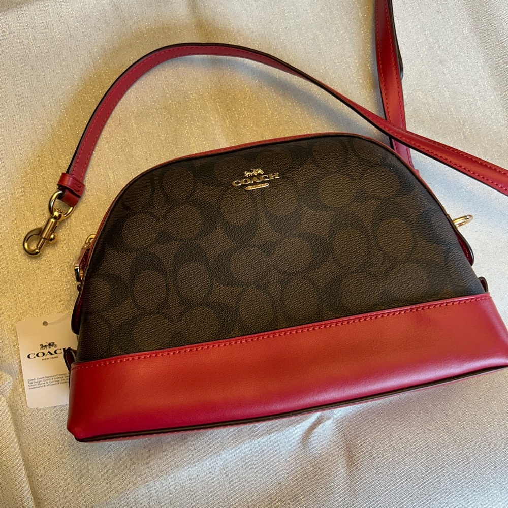 NWT Coach Monogram crossbody purse